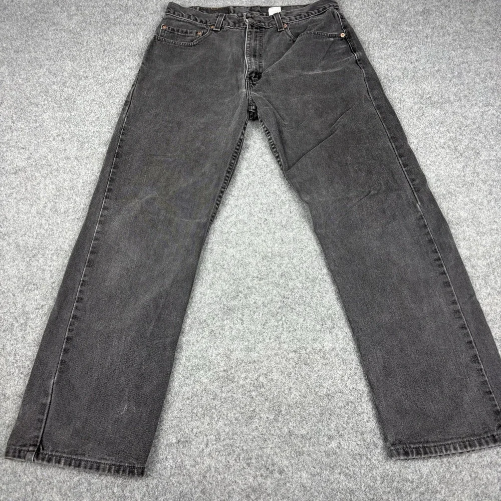 Vintage Levi's 505 Men's 34x30 (Fits 32x29) Straight Leg Black Wash Made In USA